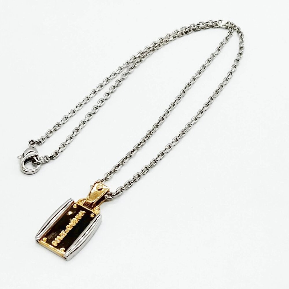 D and G Pendant Necklace Silver Gold 200-081425
